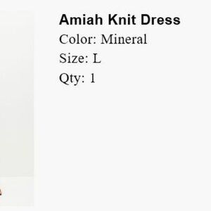 Reformation Amiah Knit Dress
